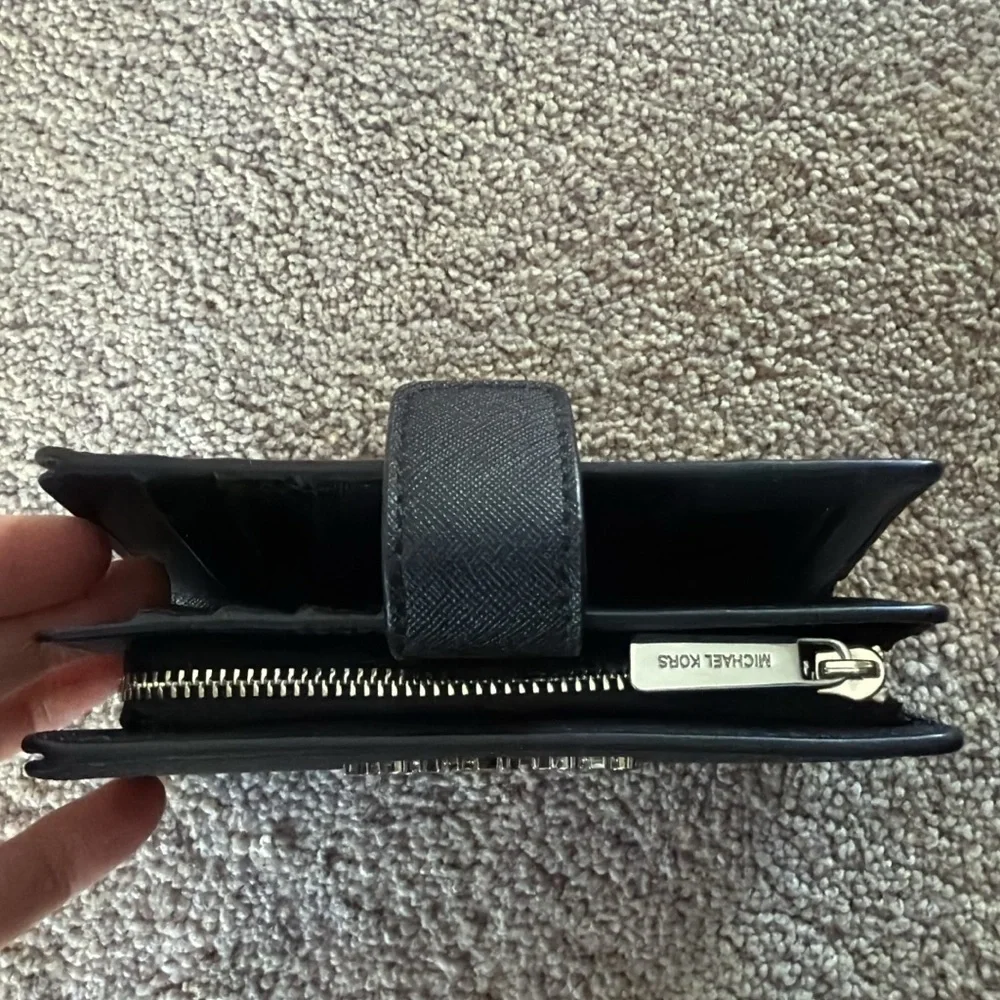 Michael Kors Black Leather Wallet - Picture 2 of 6